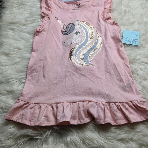 CYNTHIA ROWLEY Unicorn Sequence Ruffle Tank - Picture 3 of 5